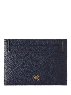 Mulberry Continental Small Classic Grain Leather Credit Card Slip - view 2, Night Sky