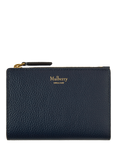 Mulberry Continental Leather Bifold Zip Purse, Night Sky