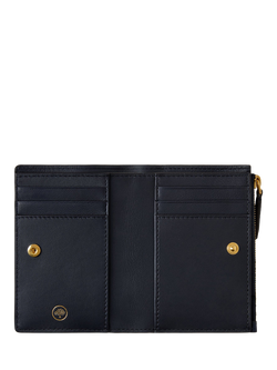 Mulberry Continental Leather Bifold Zip Purse - view 2, Night Sky