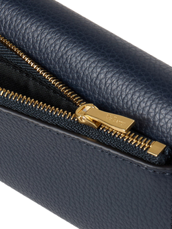 Mulberry Continental Small Classic Grain Leather Trifold Purse - view 2, Night Sky