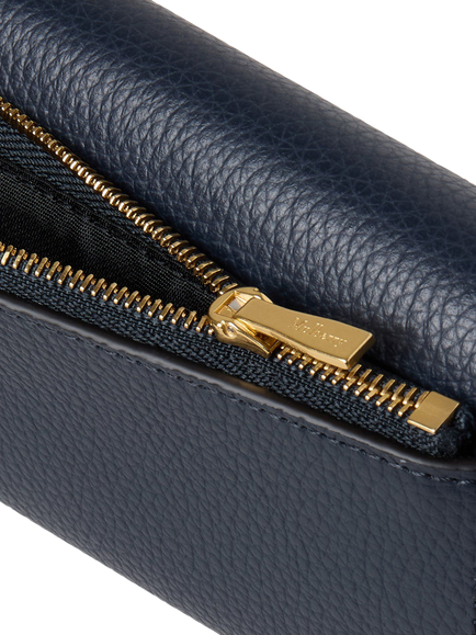 Mulberry Continental Small Classic Grain Leather Trifold Purse - view 2, Night Sky