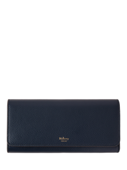 Mulberry Small Classic Grain Leather Continental Wallet, Night Sky