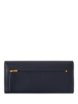 Mulberry Small Classic Grain Leather Continental Wallet - view 2, Night Sky