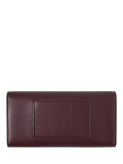 Mulberry Darley Small Classic Grain Leather Wallet - view 2, Black Cherry