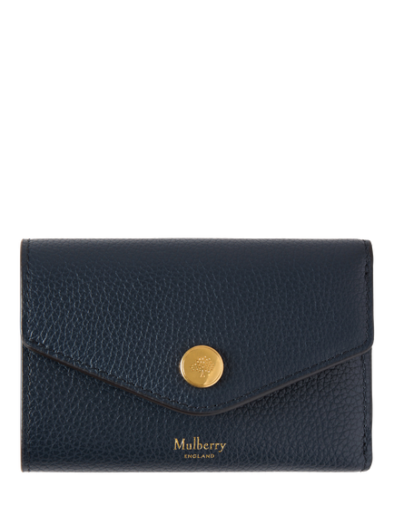 Mulberry Folded Multi-Card Small Classic Grain Leather Wallet, Night Sky