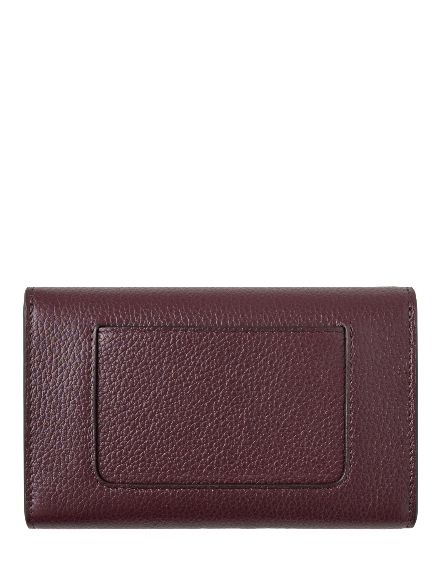 Product image 2 of 3, which shows Mulberry Darley Medium Classic Grain Leather Wallet, Black Cherry