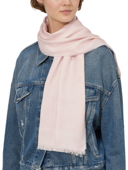 Mulberry Tree Cotton Silk Blend Rectangular Scarf, Blossom Pink - view 2, Blossom Pink