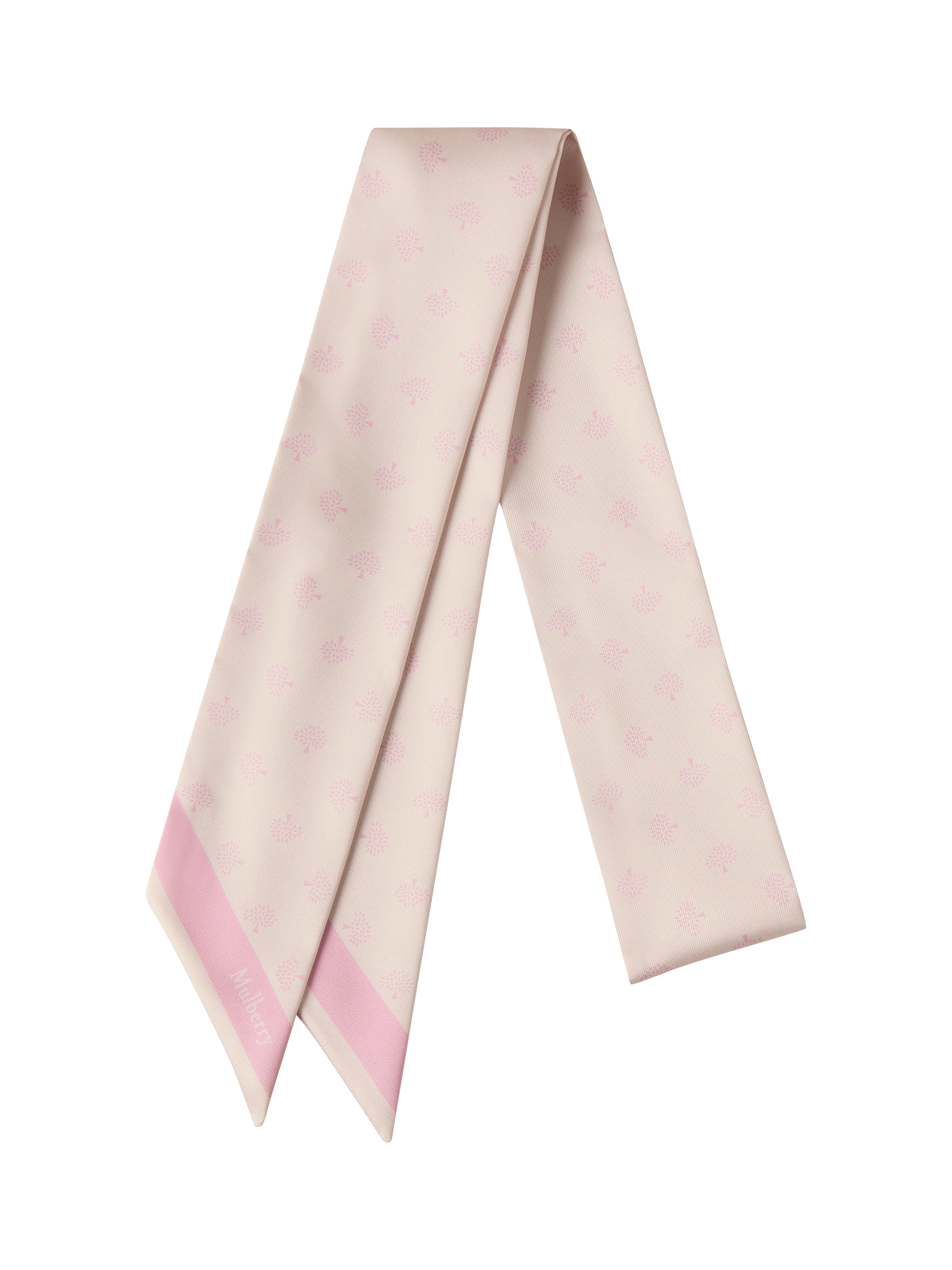 Product image 1 of 1, which shows Mulberry Tree Skinny Scarf, Blossom Pink
