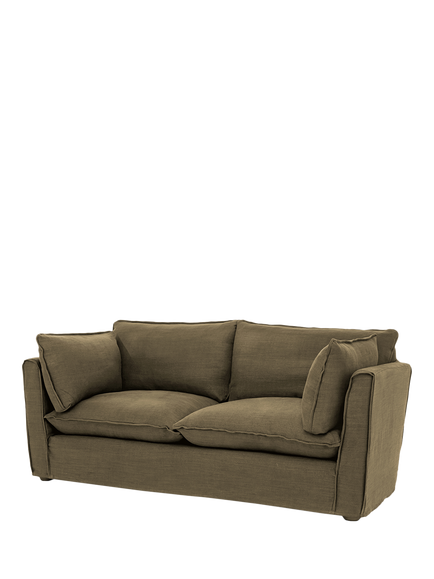 John Lewis x Sophie Conran Cocobella Medium 2 Seater Sofa, Boho Denim - view 2, Beatrice Olive