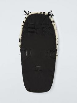 John Lewis Sheepskin Footmuff, Leopard Spot - view 2, Spot