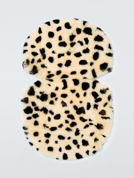 John Lewis Sheepskin Pushchair Liner, Leopard Spot, Spot