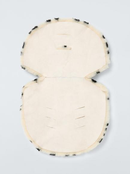 John Lewis Sheepskin Pushchair Liner, Leopard Spot - view 2, Spot