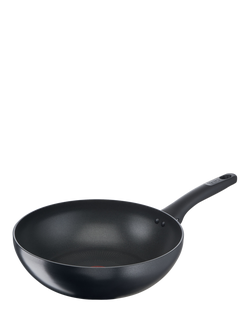 Tefal Titanium Ultimate Aluminium Non-Stick Wok, 28cm, Black