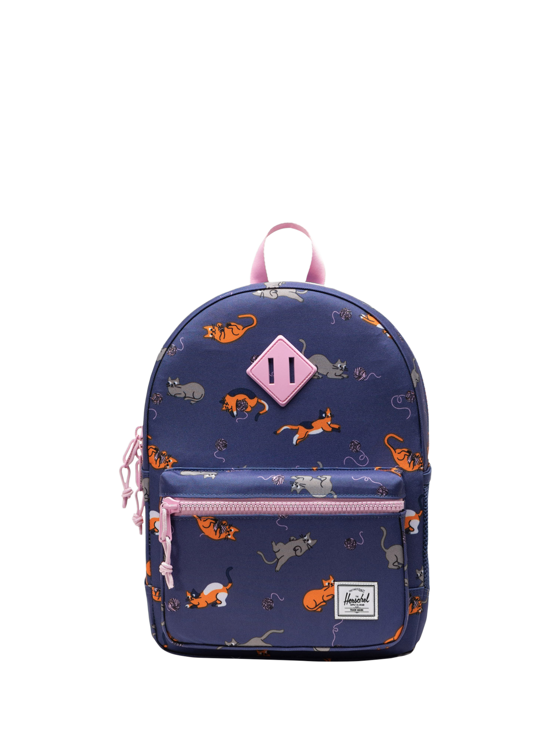 Product image 1 of 4, which shows Herschel Kids' Heritage Printed Backpack, Playing Cats