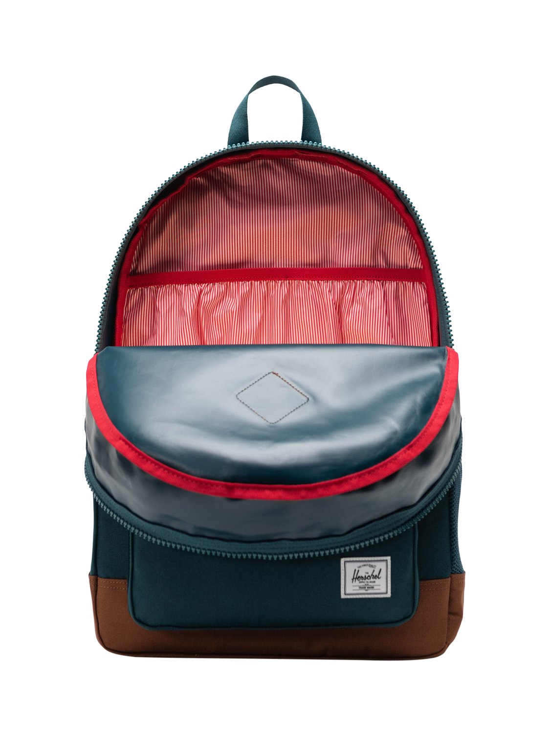 Product image 2 of 4, which shows Herschel Supply Co. Kids' Backpack, Dark Sea/Brown