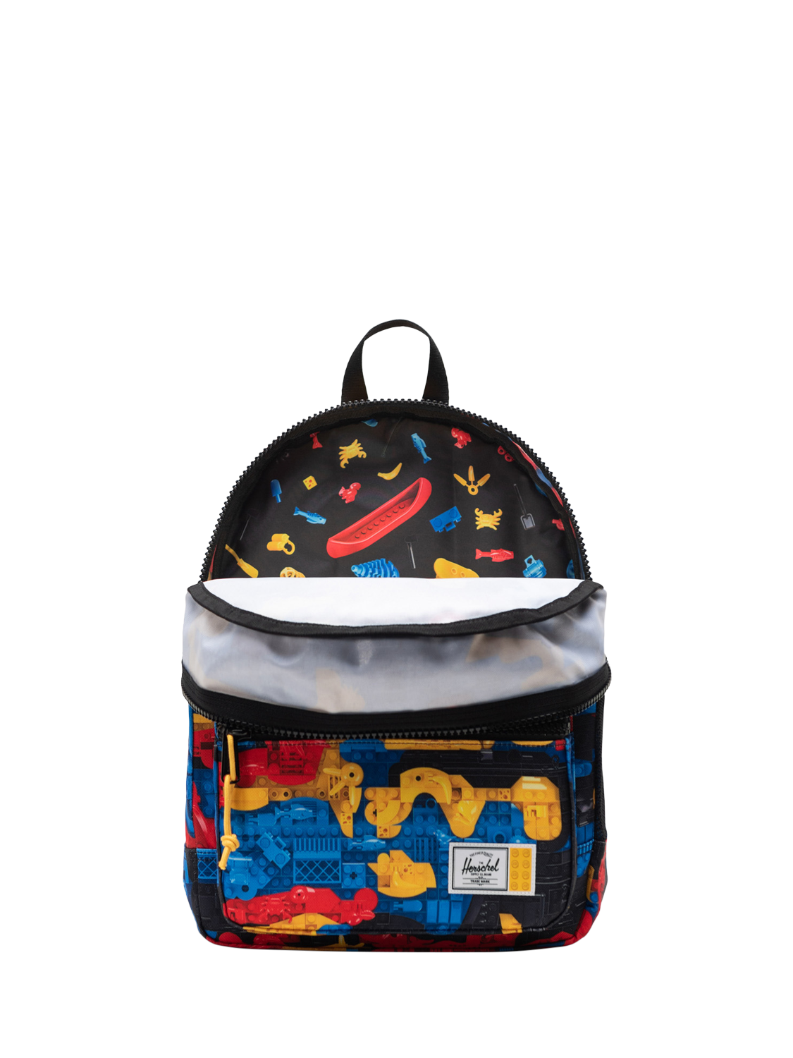 Product image 2 of 4, which shows Herschel Supply Co. x LEGO Heritage Backpack, Scavenger Hunt B