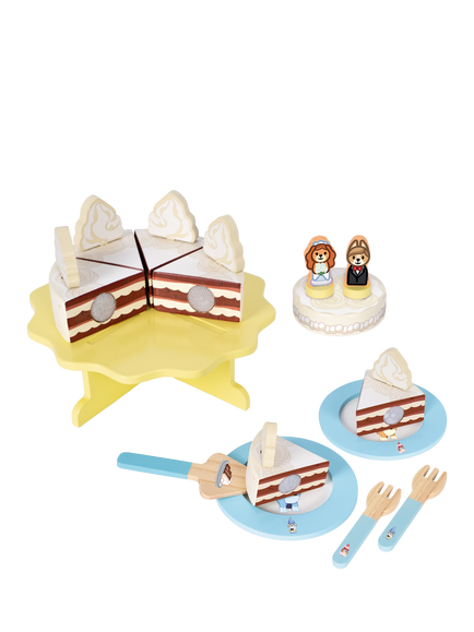 Bluey Wooden Wedding Cake Set - view 2, Multi