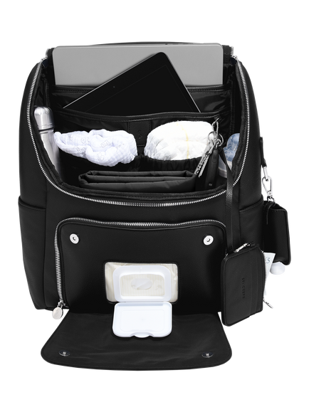 Stackers Baby Changing Backpack, Black, Black