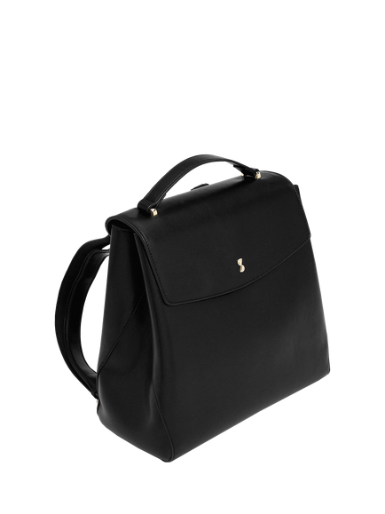 Stackers Faux Leather Small Backpack - view 2, Black