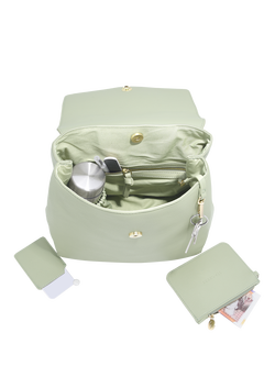 Stackers Faux Leather Small Backpack - view 2, Green