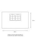 LG Outdoor Hamilton Pop Up 3 x 3m Gazebo Sidewalls, Forest Green
