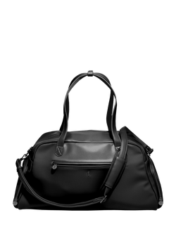 Stackers Faux Leather Gym Bag, Black