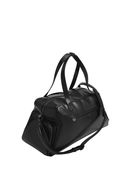 Stackers Faux Leather Gym Bag - view 2, Black