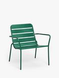 John Lewis Metal Garden Lounge Chair, Seconds, Green