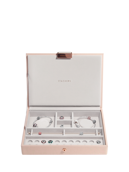 Stackers Classic Bracelet Jewellery Box Lid - view 2, Blush Pink
