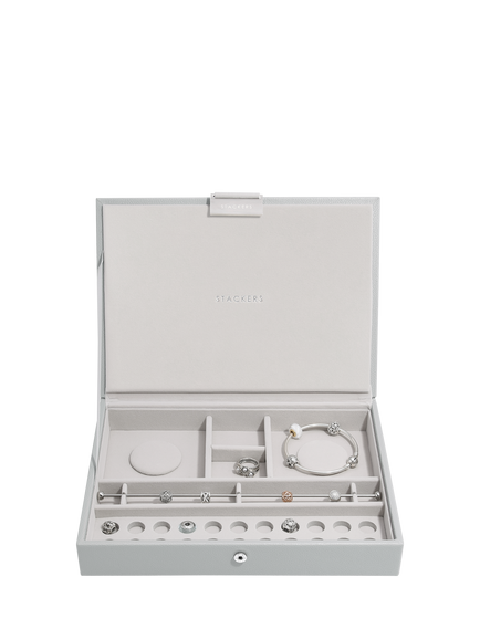Stackers Classic Bracelet Jewellery Box Lid, Pebble Grey