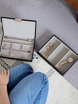 Stackers Faux Leather Classic Jewellery Box Set - view 2, Black