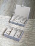 Stackers Faux Leather Classic Jewellery Box Set, Dusky Blue