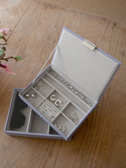 Stackers Faux Leather Classic Jewellery Box Set - view 2, Lavender