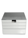 Stackers Glass 4 Layer Jewellery Box, Ombre Graphite
