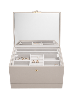 Stackers Luxury Classic Jewellery Box, Taupe