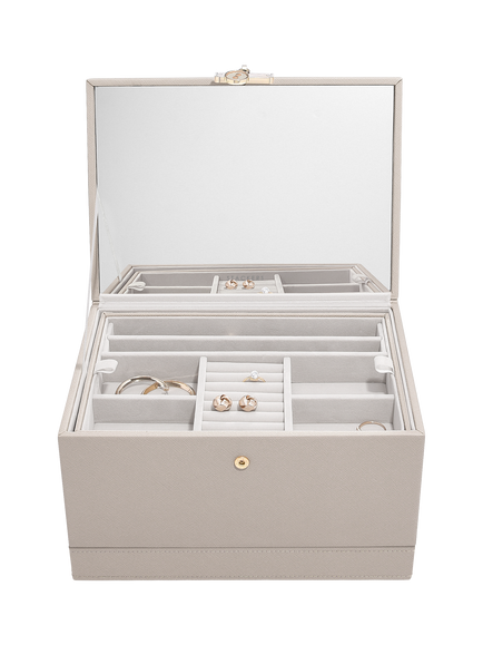 Stackers Luxury Classic Jewellery Box, Taupe