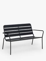 John Lewis 2-Seater Metal Garden Sofa, Seconds