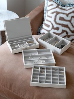 Stackers Classic 4 Layer Jewellery Box - view 2, Linen