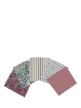 Morris & Co. Red House Fat Quarter Fabrics, Pack of 5, Red