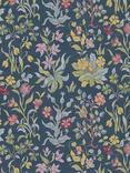 Morris & Co. Flowers by May Fabric, Navy