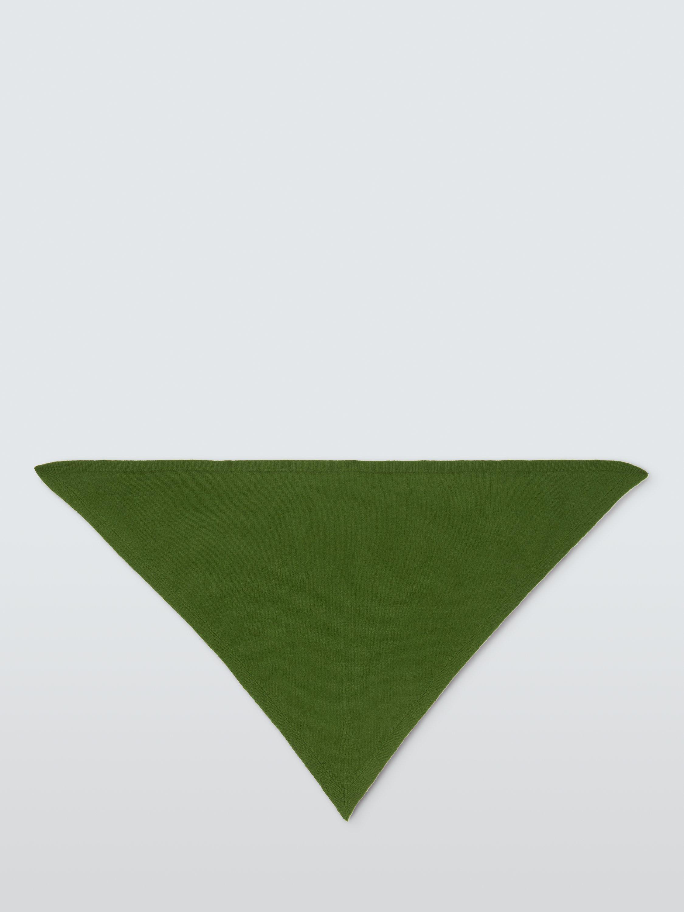Product image 4 of 5, which shows John Lewis Wool Blend Knit Bandana Scarf, Bright Green
