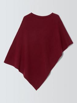 John Lewis Wool Blend Cape, Fig - view 2, Fig