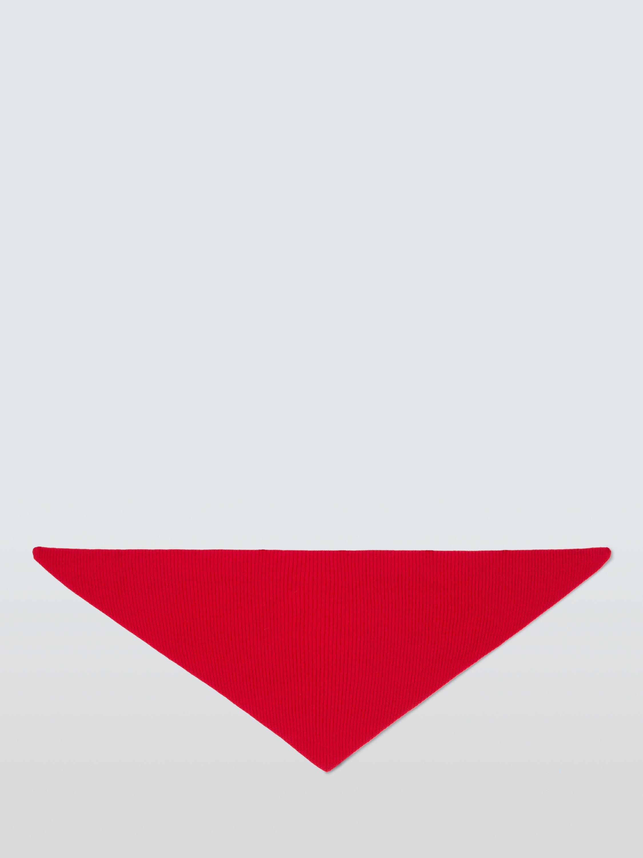 Product image 4 of 5, which shows John Lewis Ribbed Wool Blend Neck Scarf, Scarlet