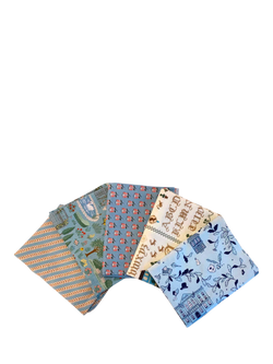 FreeSpirit Jane Austen Fat Quarter Fabrics, Pack of 5, Pride & Prejudice, Multi