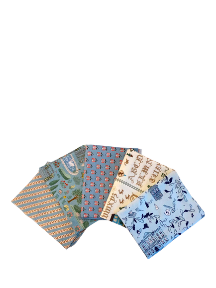 FreeSpirit Jane Austen Fat Quarter Fabrics, Pack of 5, Pride & Prejudice, Multi