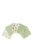 FreeSpirit Tale of Peter Rabbit Fat Quarter Fabrics, Pack of 5, Green