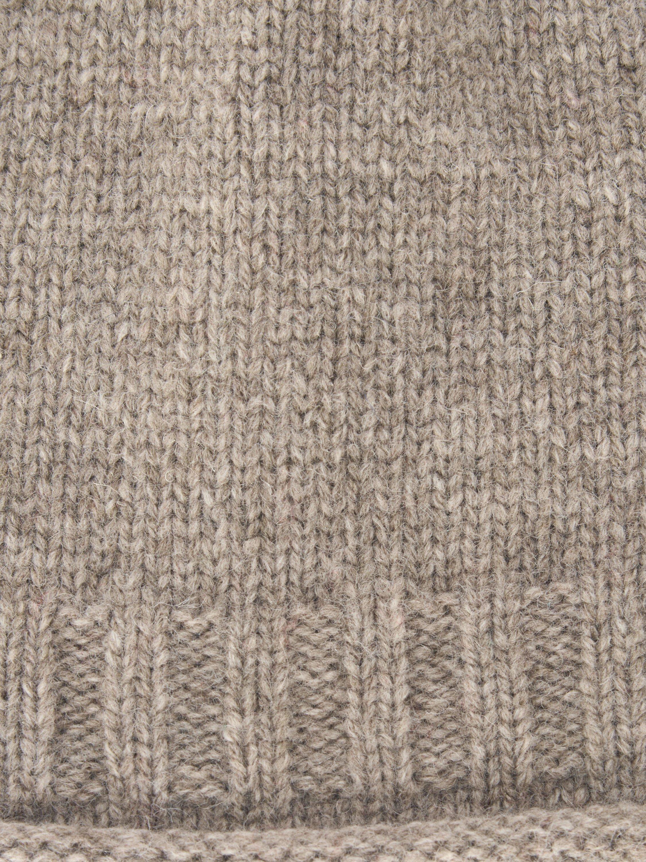 Product image 3 of 4, which shows John Lewis Wool Blend Beanie Hat, Pigeon
