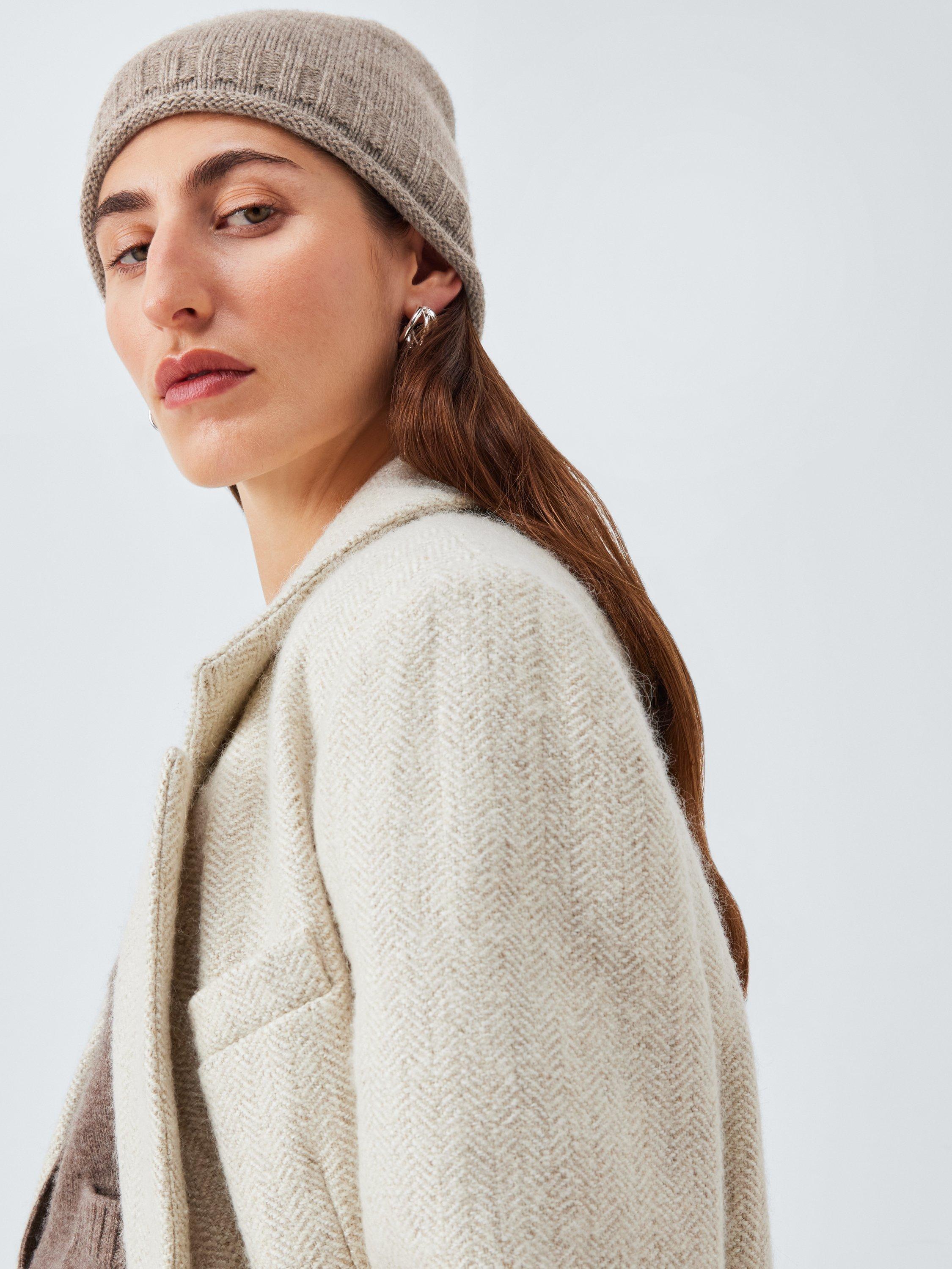 Product image 4 of 4, which shows John Lewis Wool Blend Beanie Hat, Pigeon