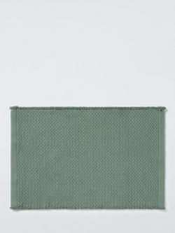 John Lewis Recycled Polyester Blend Bath Mat, Sage
