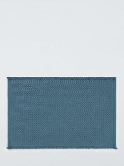 John Lewis Recycled Polyester Blend Bath Mat, Loch Blue